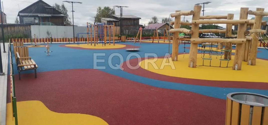 Варианты покрытия для детских площадок на улице в Первоуральске